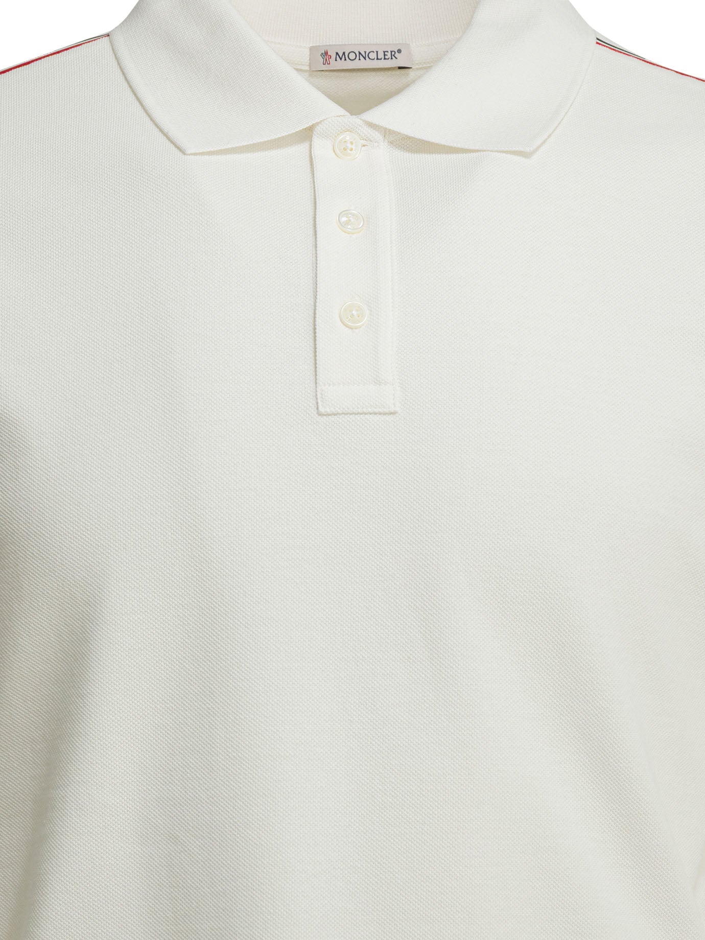 Moncler Polo Shirt With Buttons And Logo