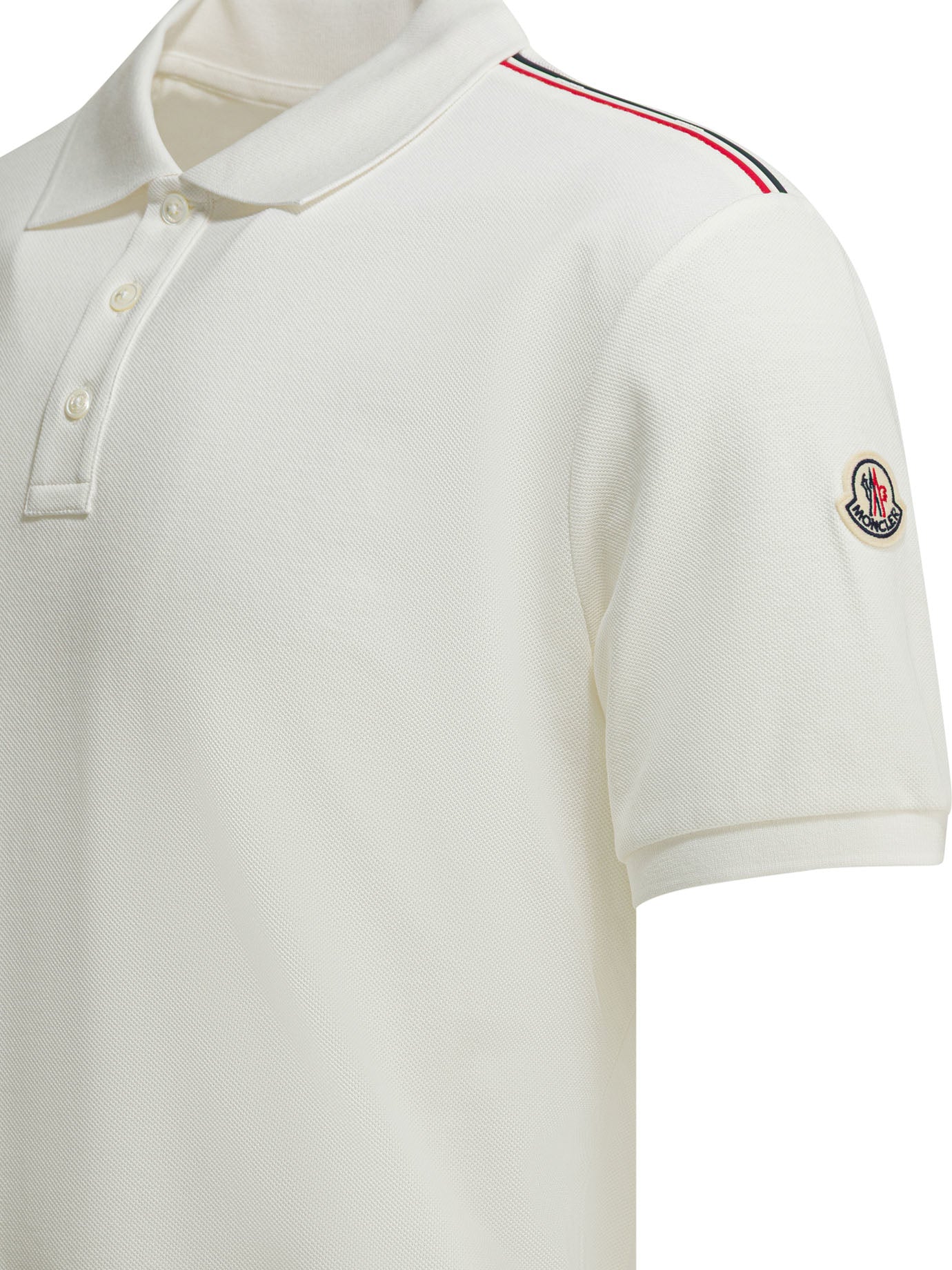 Moncler Polo Shirt With Buttons And Logo