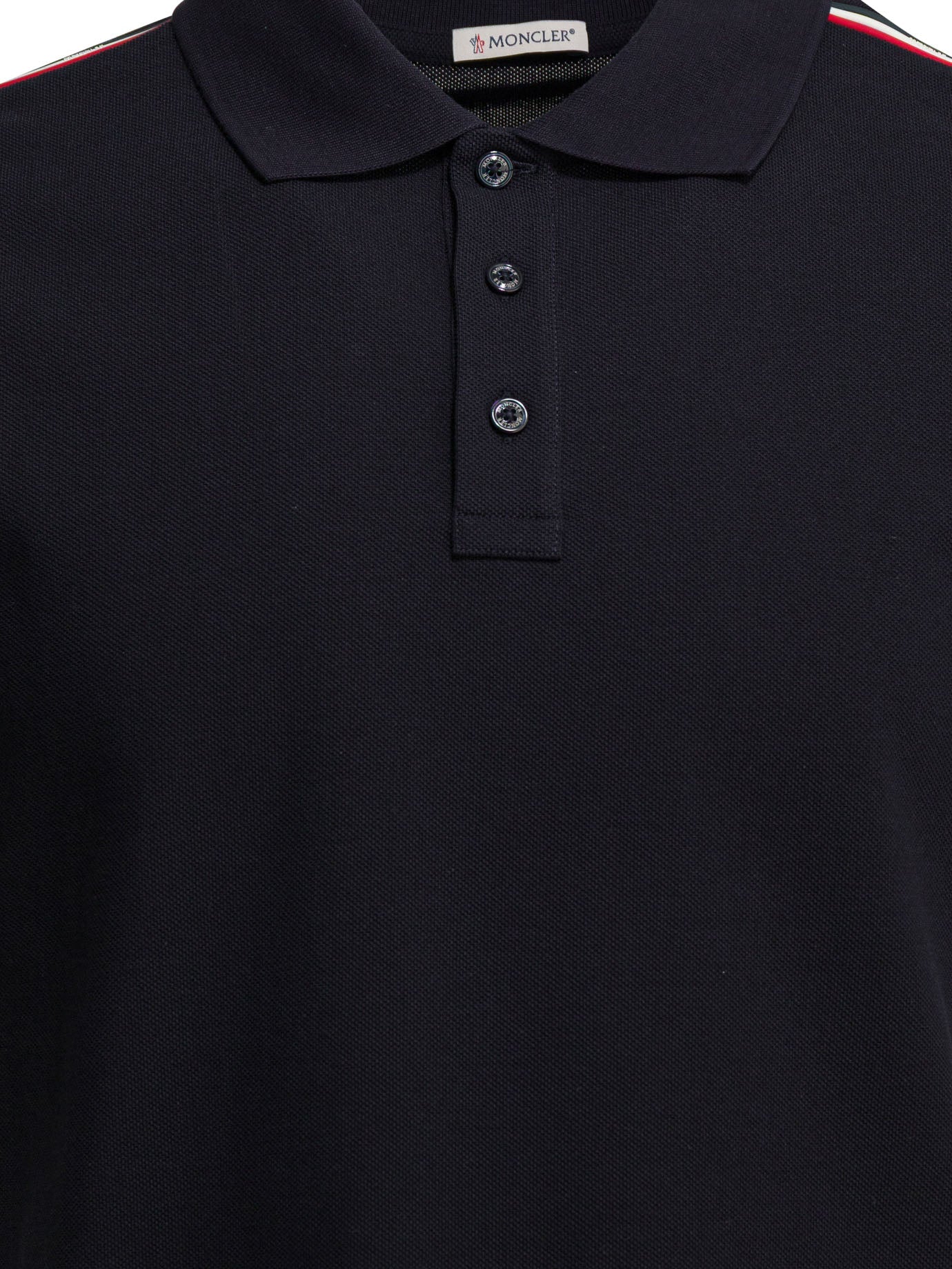 Moncler Polo Shirt With Buttons And Logo