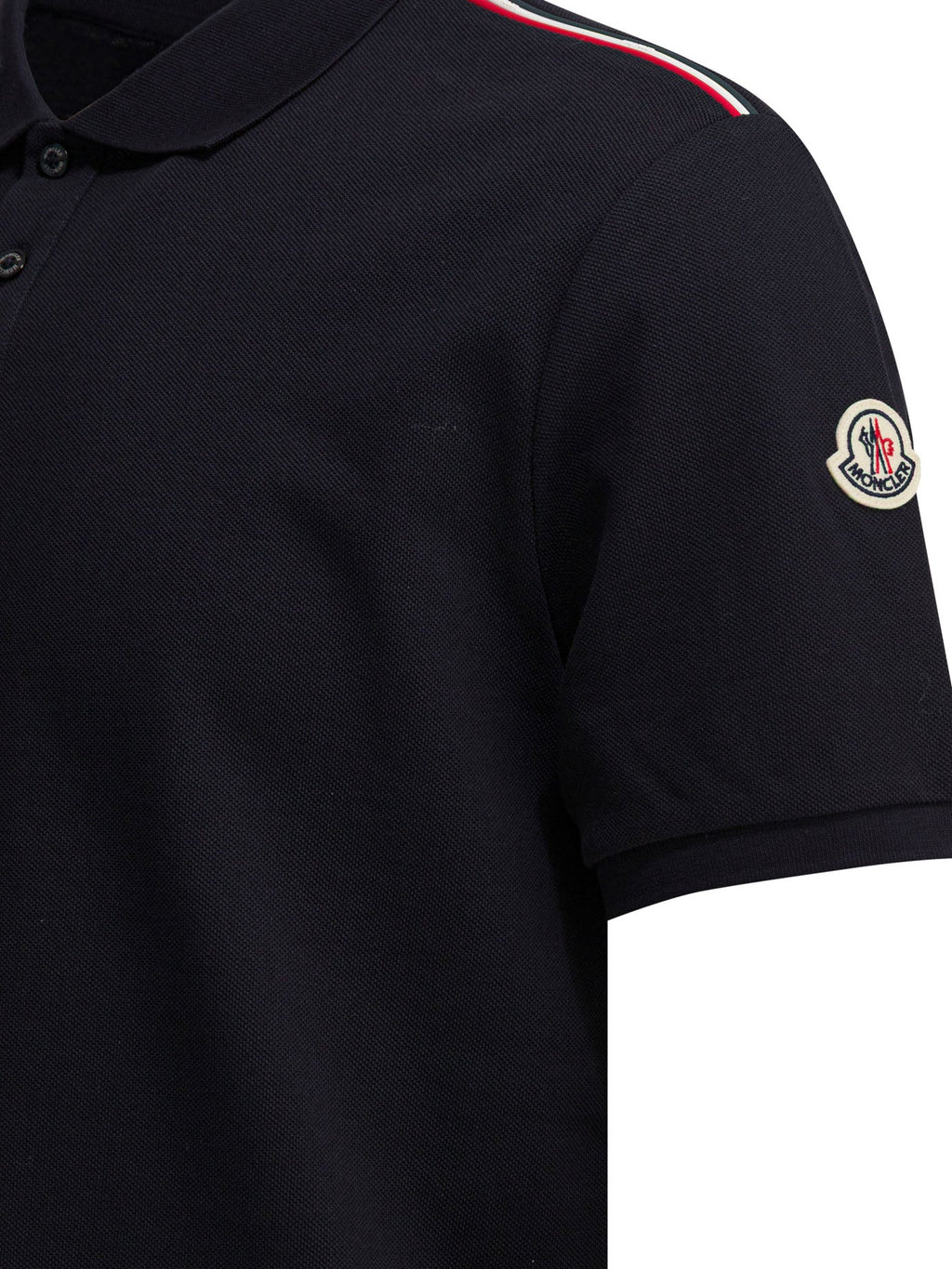 Moncler Polo Shirt With Buttons And Logo