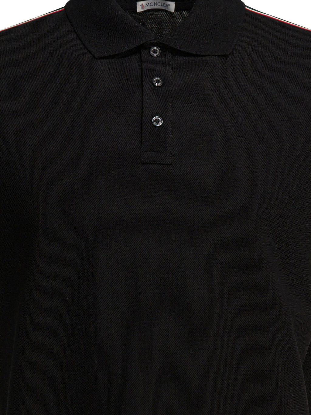 Moncler Polo Shirt With Buttons And Logo
