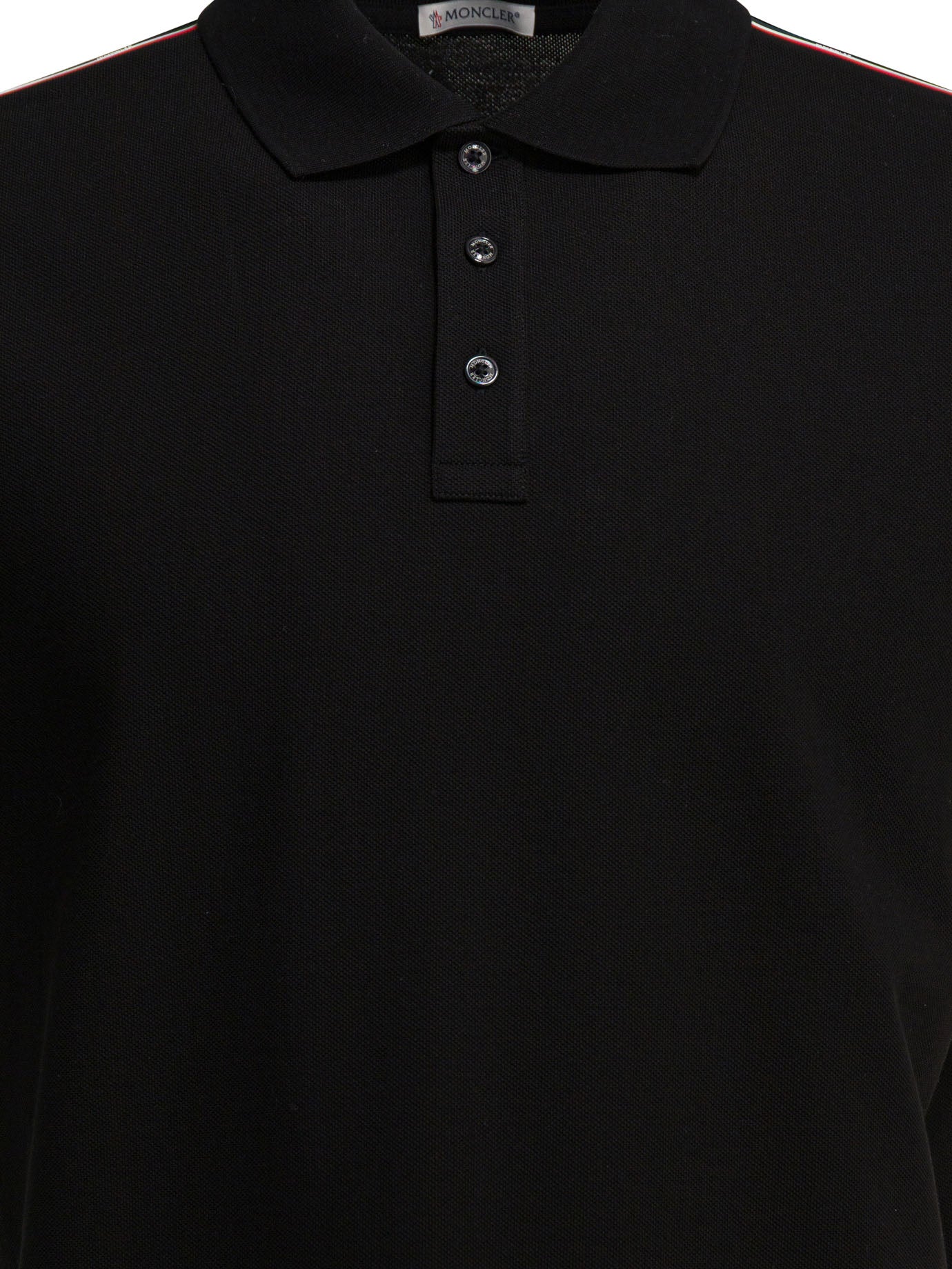 Moncler Polo Shirt With Buttons And Logo