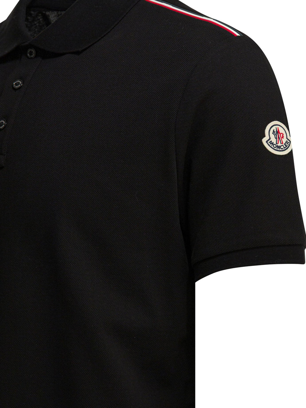Moncler Polo Shirt With Buttons And Logo