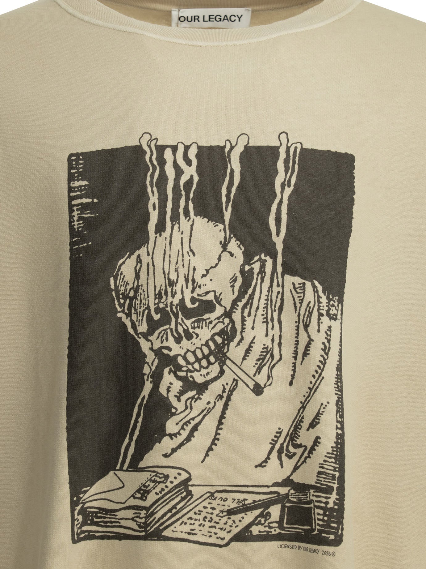 Our Legacy "angry Fan Mail" Crewneck Sweatshirt