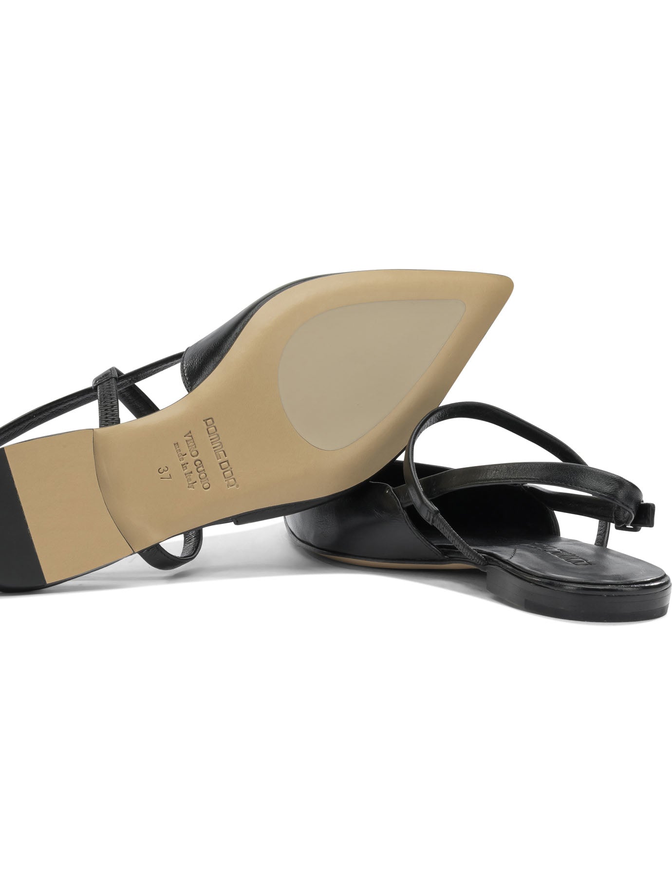 Pomme D'Or Ballerine Slingback In Pelle
