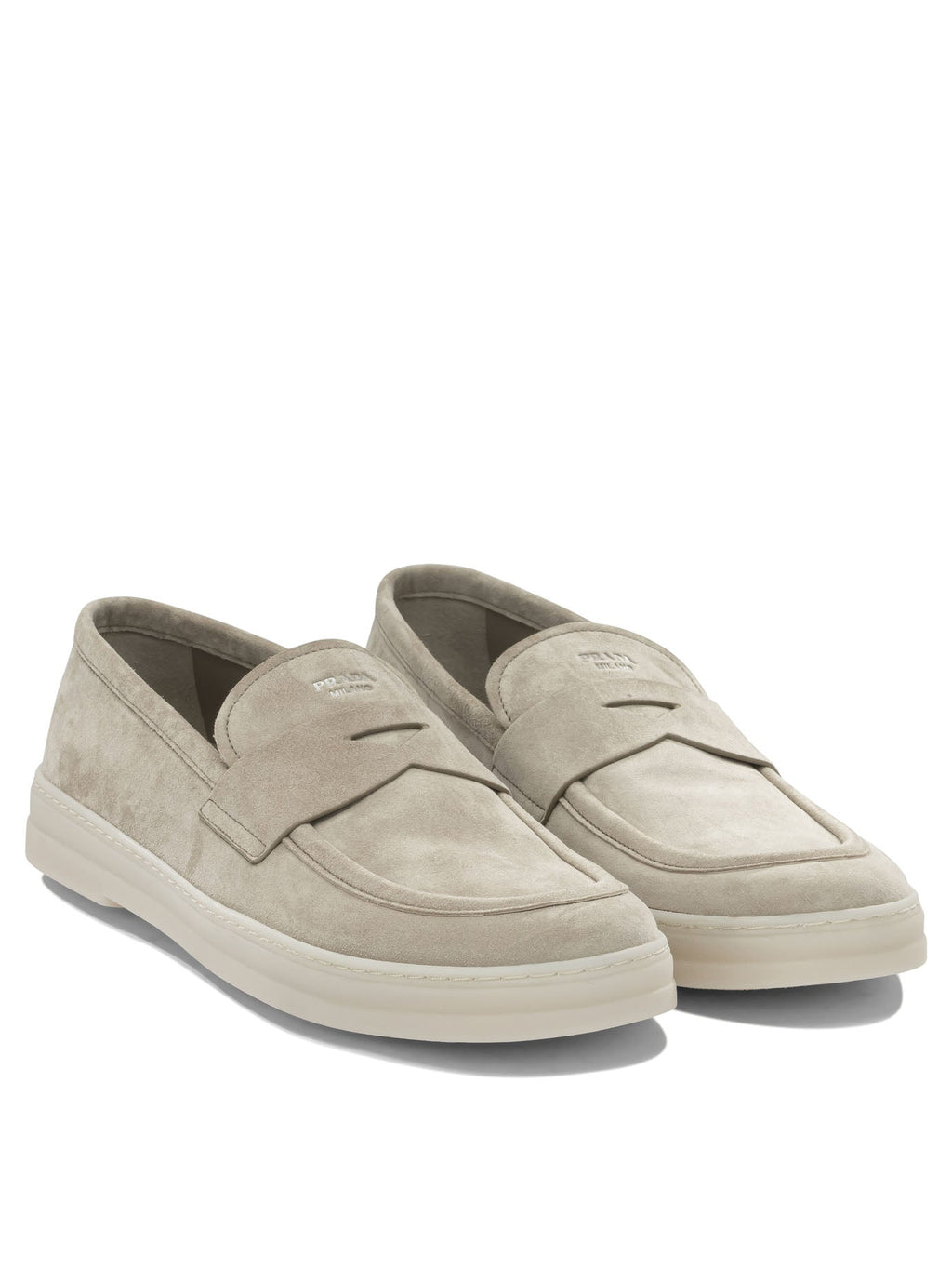 Prada Suede Moccasins