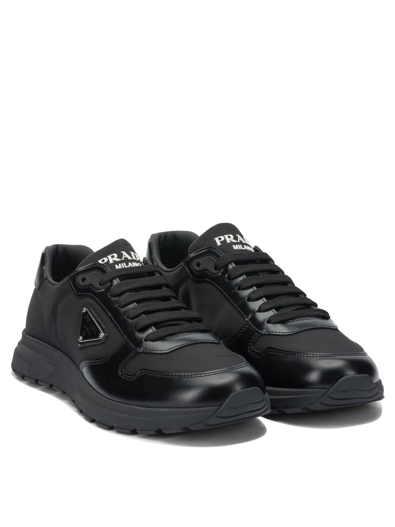 Prada Re-nylon And Leather "prax 01" Sneakers