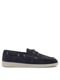 Prada Suede Lace-up Loafers
