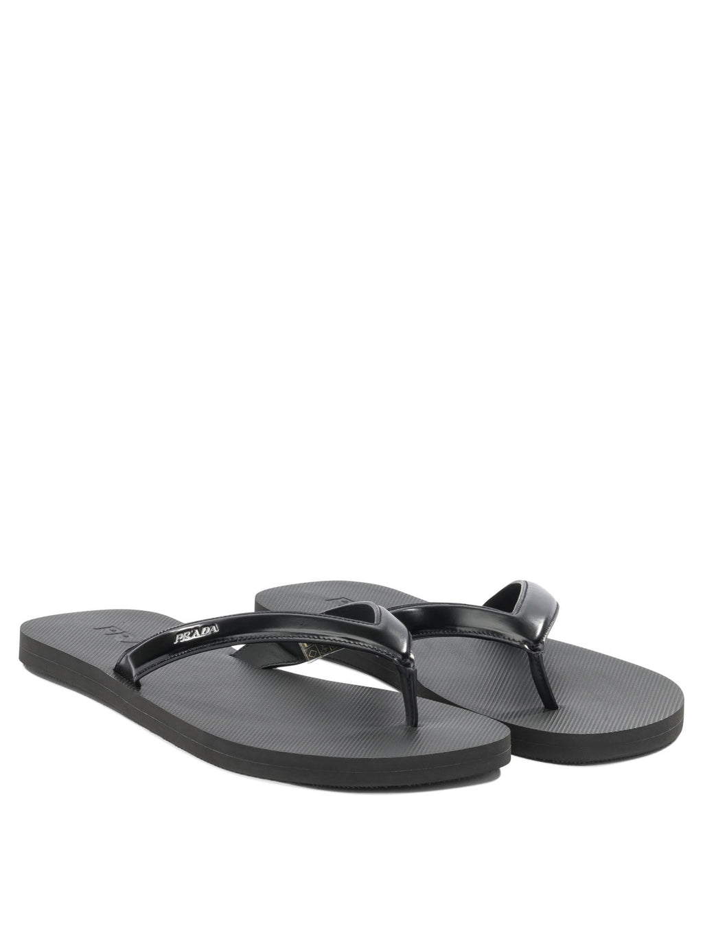 Prada Low Leather Sandals