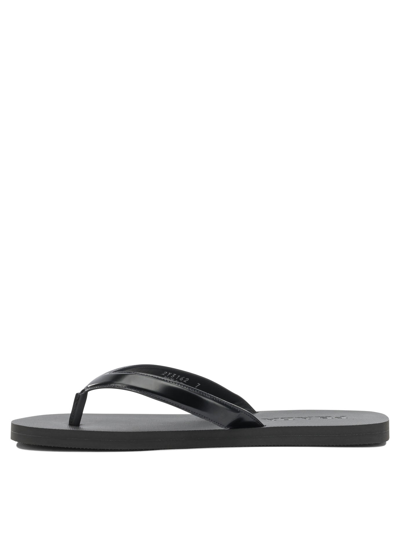 Prada Low Leather Sandals