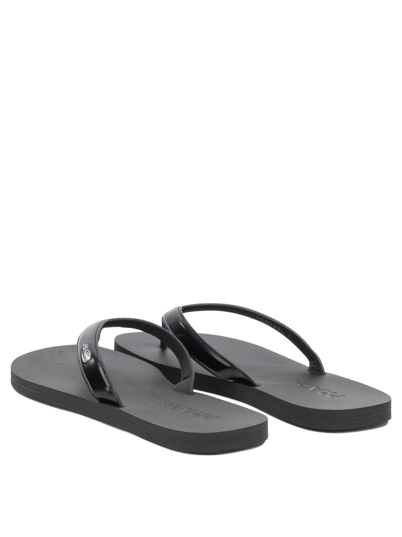 Prada Low Leather Sandals
