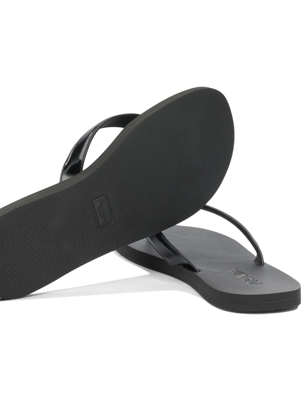 Prada Low Leather Sandals