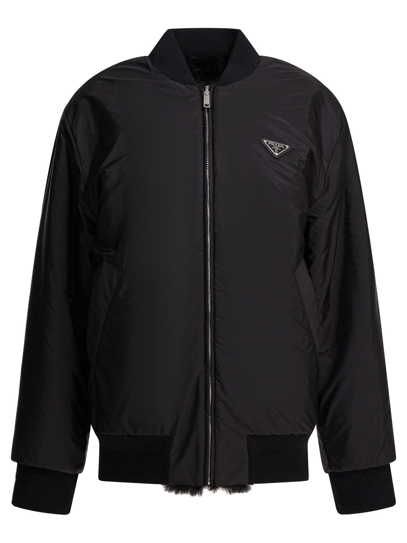 Prada Re-nylon Reversible Bomber Jacket