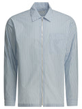 Prada Striped Shirt With Zipper