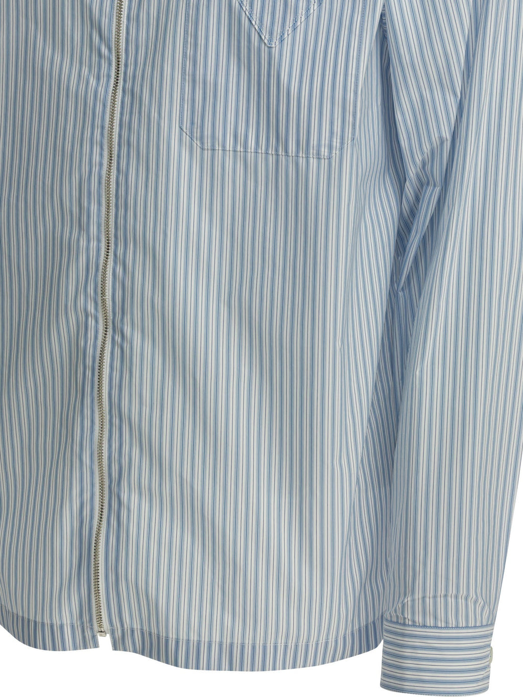 Prada Striped Shirt With Zipper