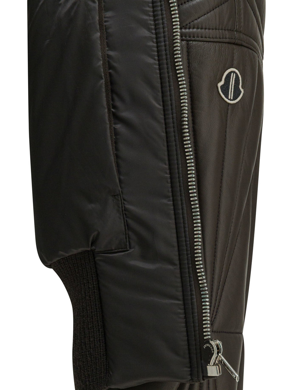 Rick Owens "geocamo Cropped" Leather Jacket X Moncler