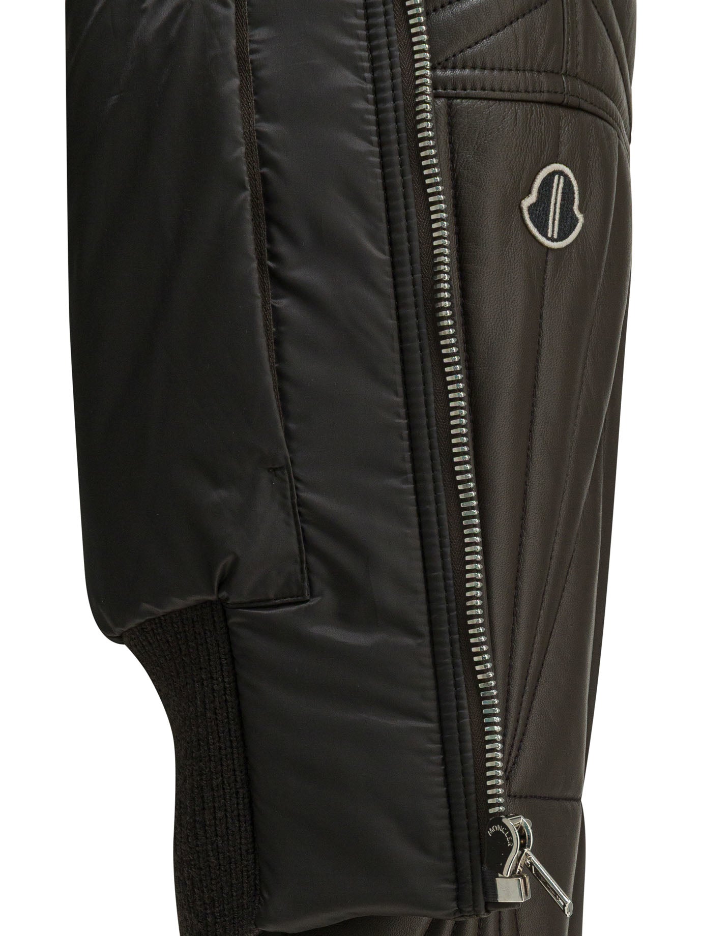 Rick Owens "geocamo Cropped" Leather Jacket X Moncler