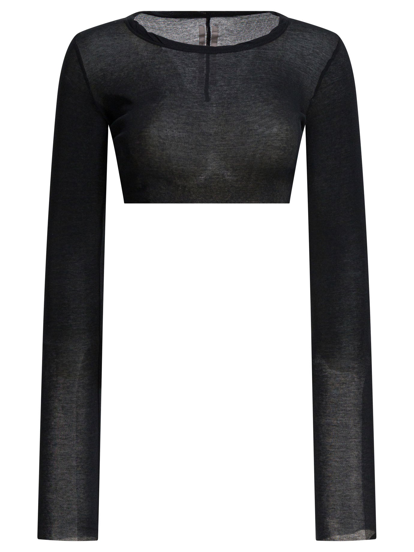 Rick Owens Long-sleeved Crop Top