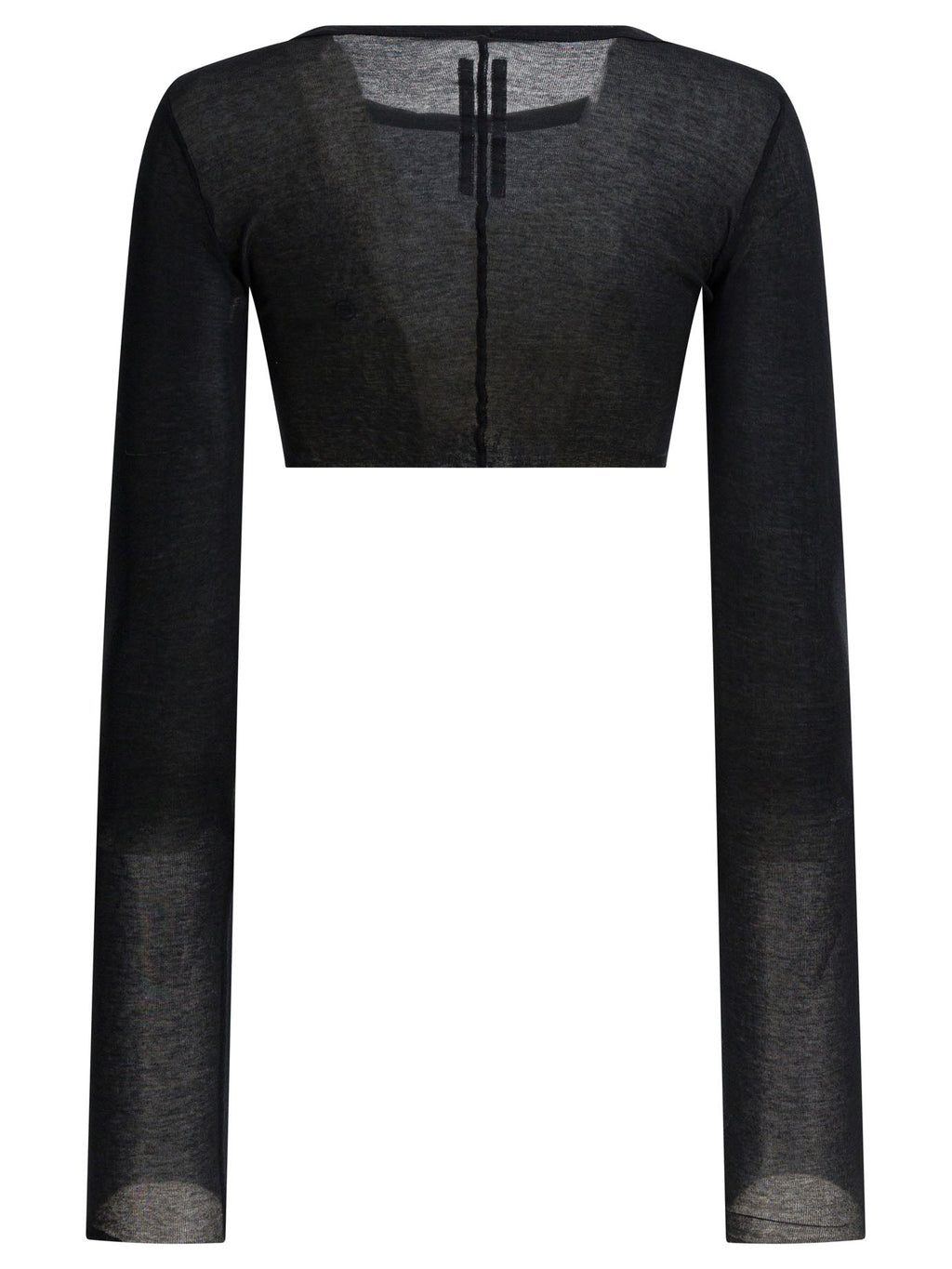 Rick Owens Long-sleeved Crop Top