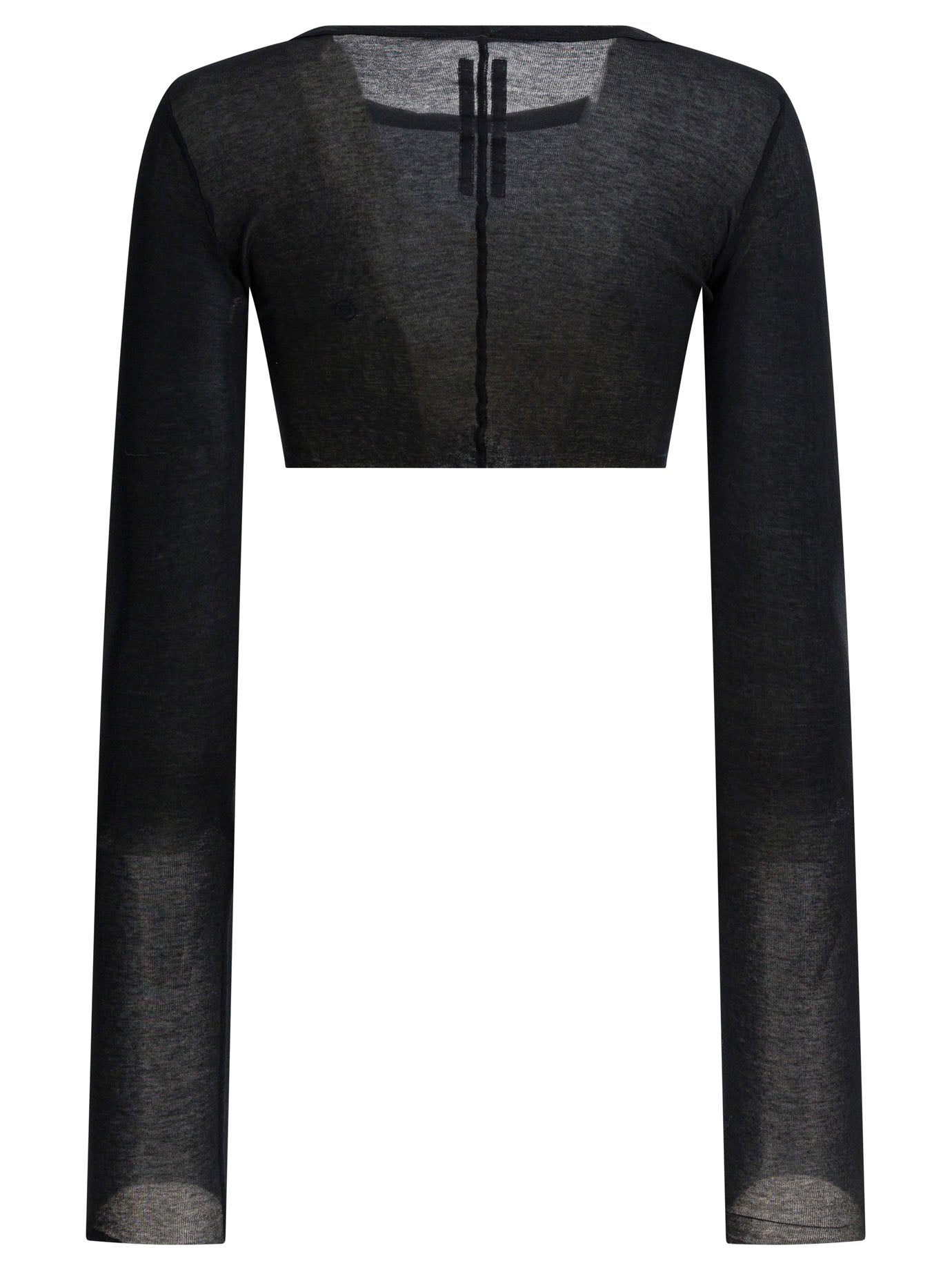 Rick Owens Long-sleeved Crop Top