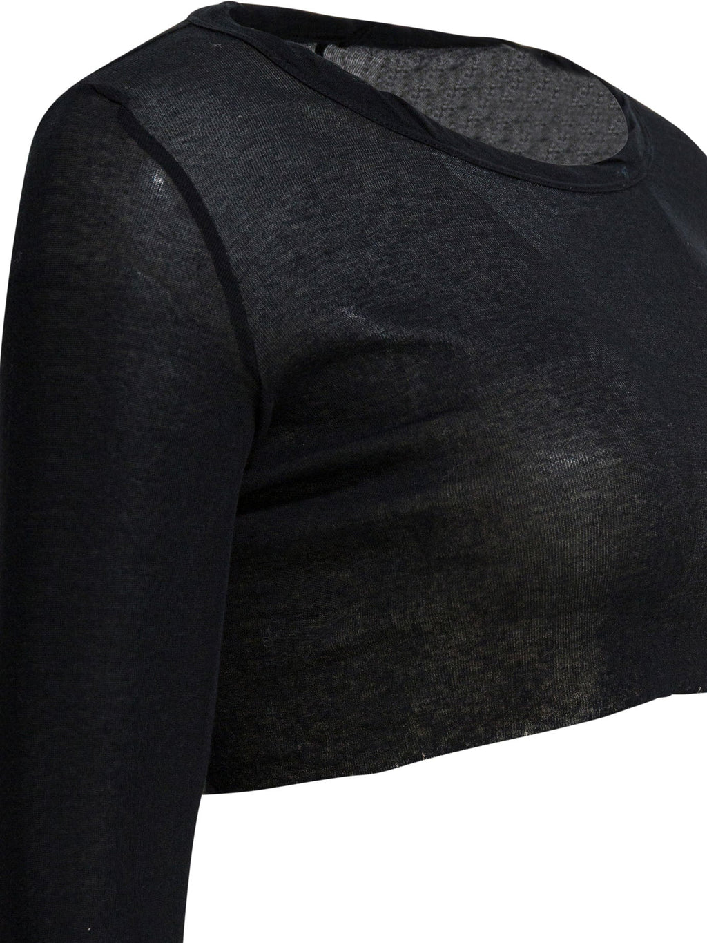 Rick Owens Long-sleeved Crop Top