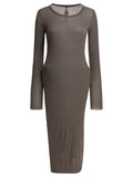 Rick Owens Cotton Midi Dress