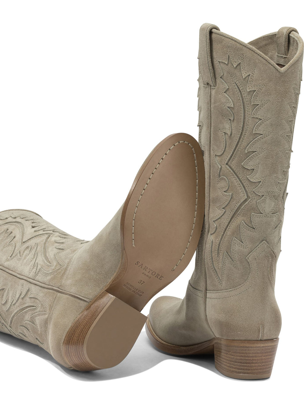 Sartore Leather Cowboy Boots