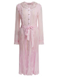 Self-portrait Pleated Georgette Midi Dress