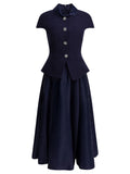 Self-portrait Taffeta Boucle Midi Dress