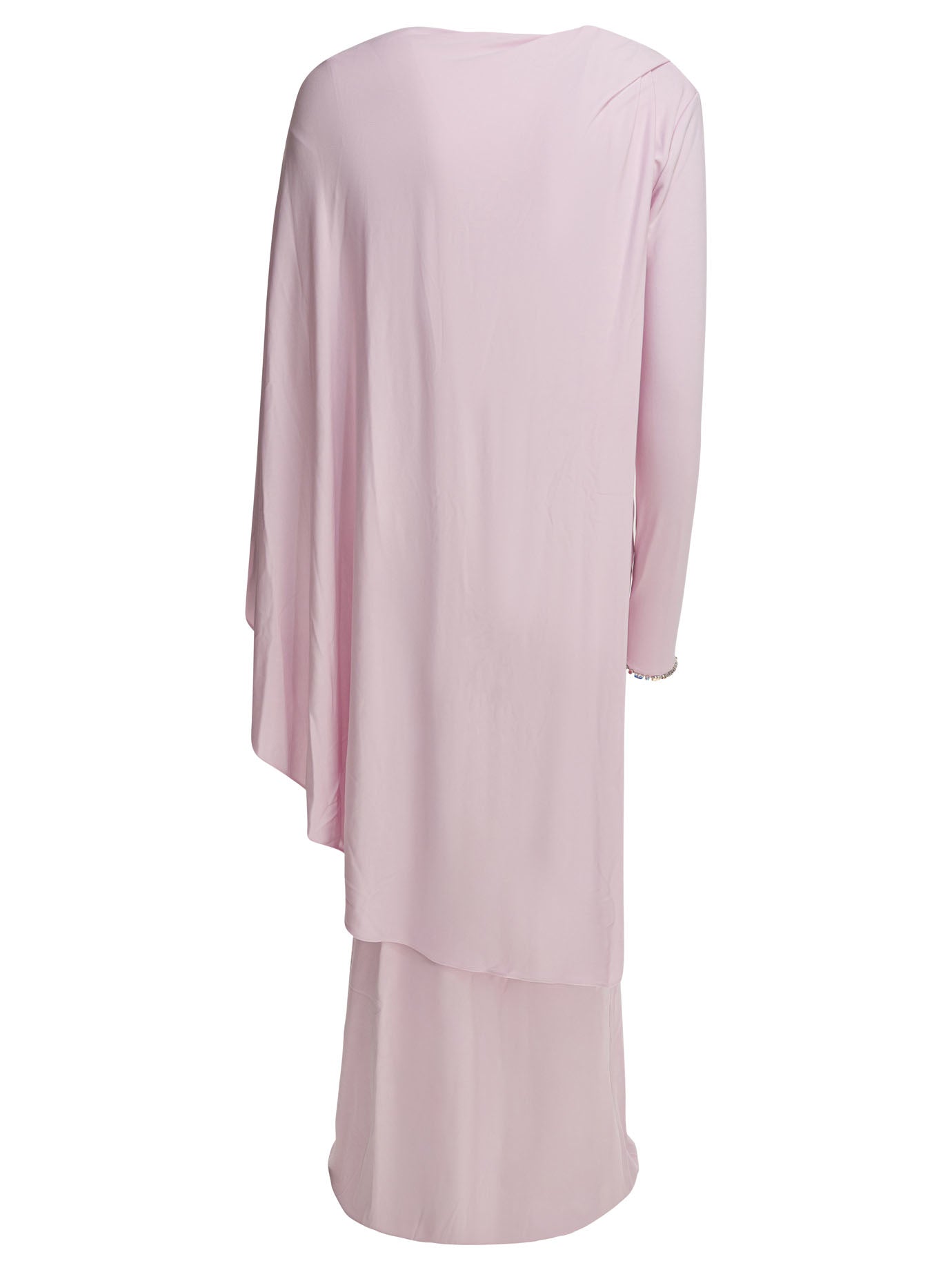 Self-portrait Long Draped Jersey Dress