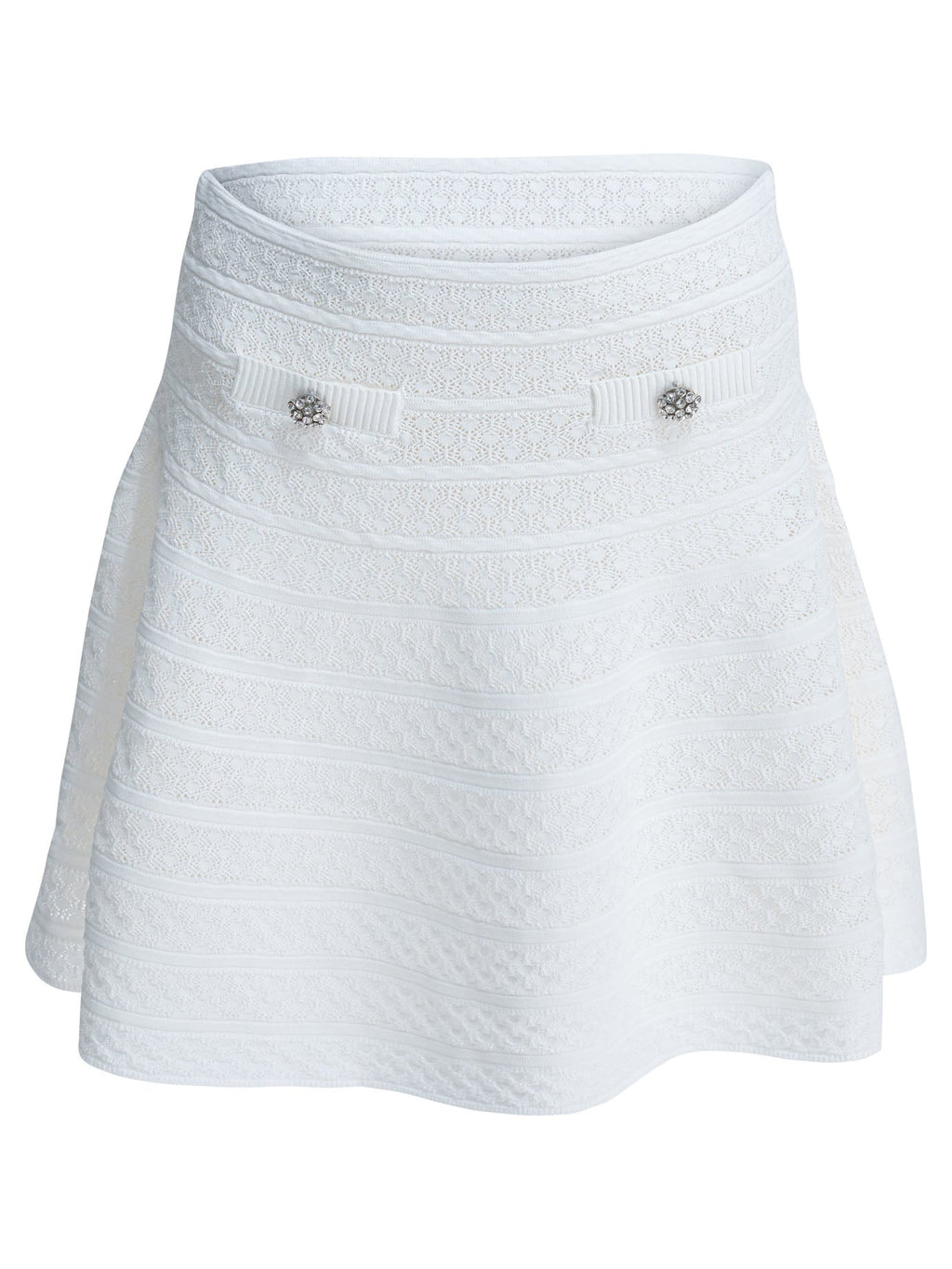 Self-portrait Textured Knit Miniskirt