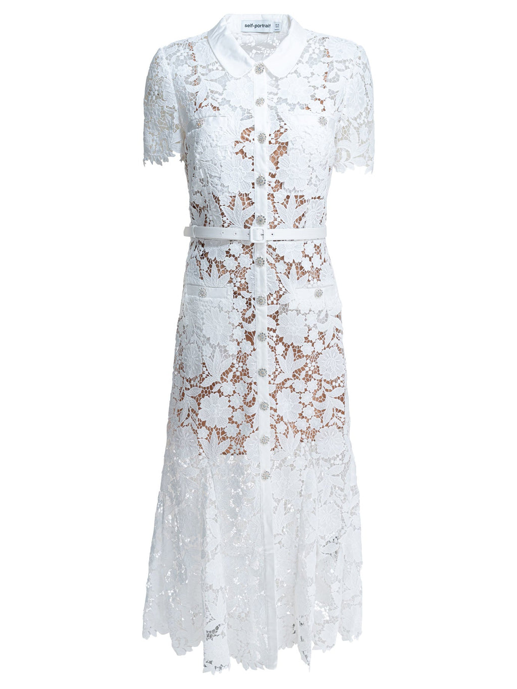Self-portrait Embroidered Midi Dress