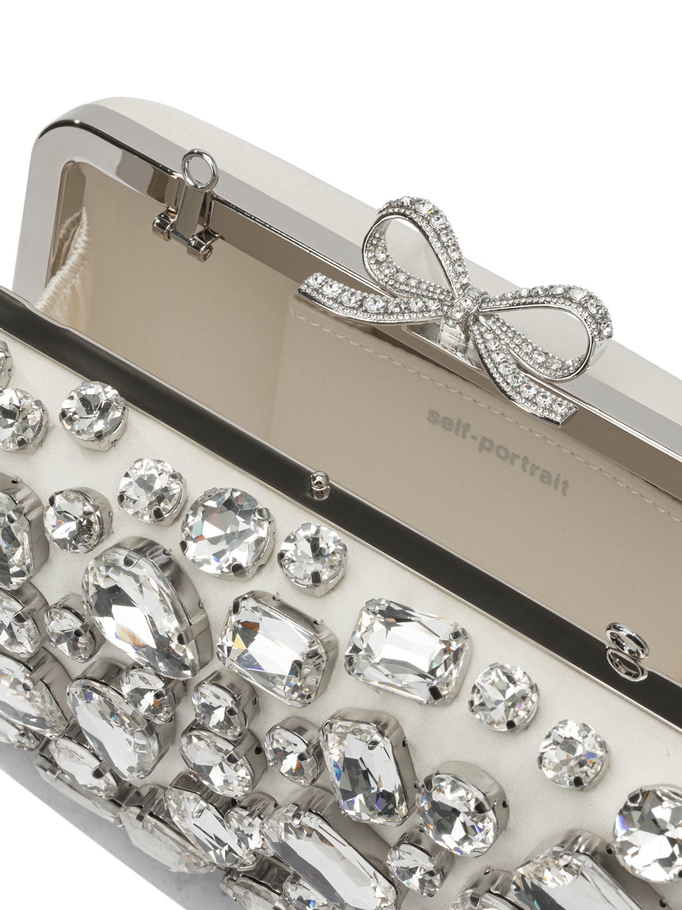 Self-portrait Clutch With Crystals