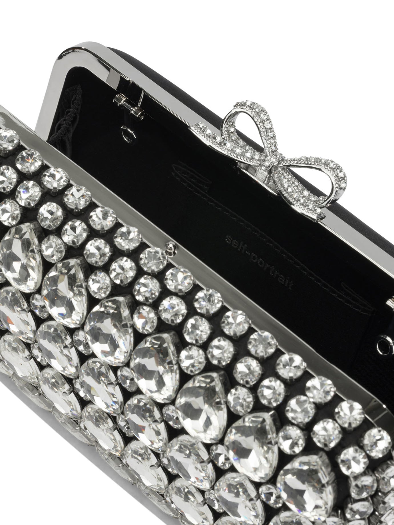 Self-portrait Clutch With Crystals