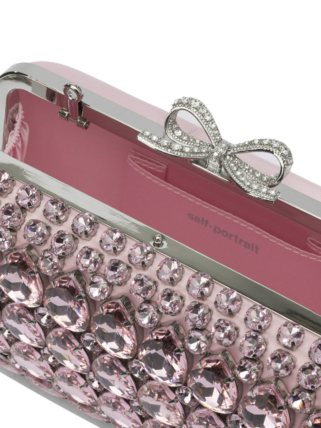Self-portrait Clutch With Crystals