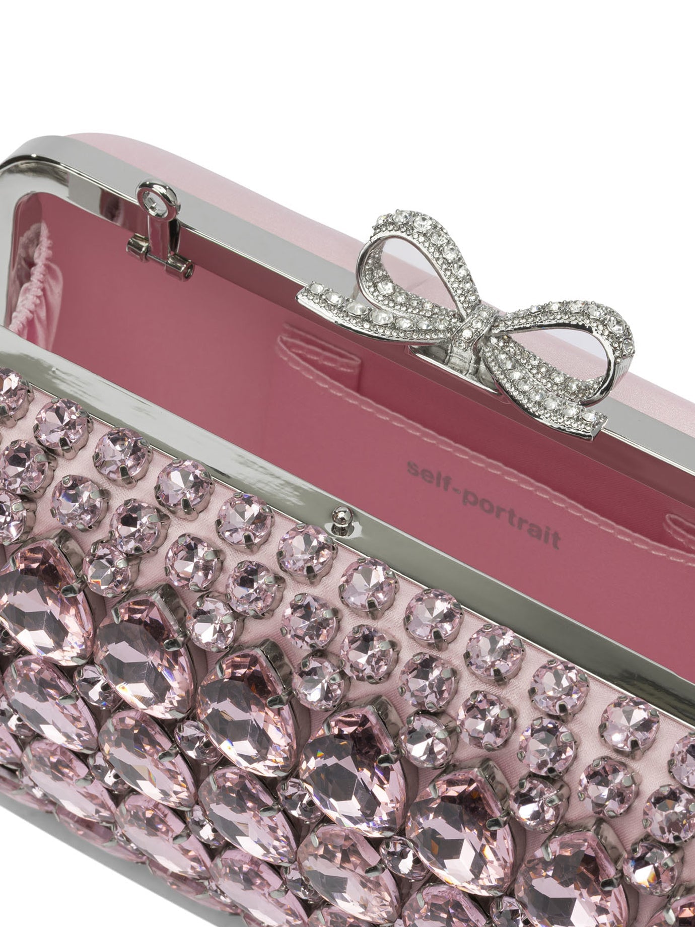 Self-portrait Clutch With Crystals
