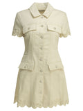Self-portrait Embroidered Short Dress