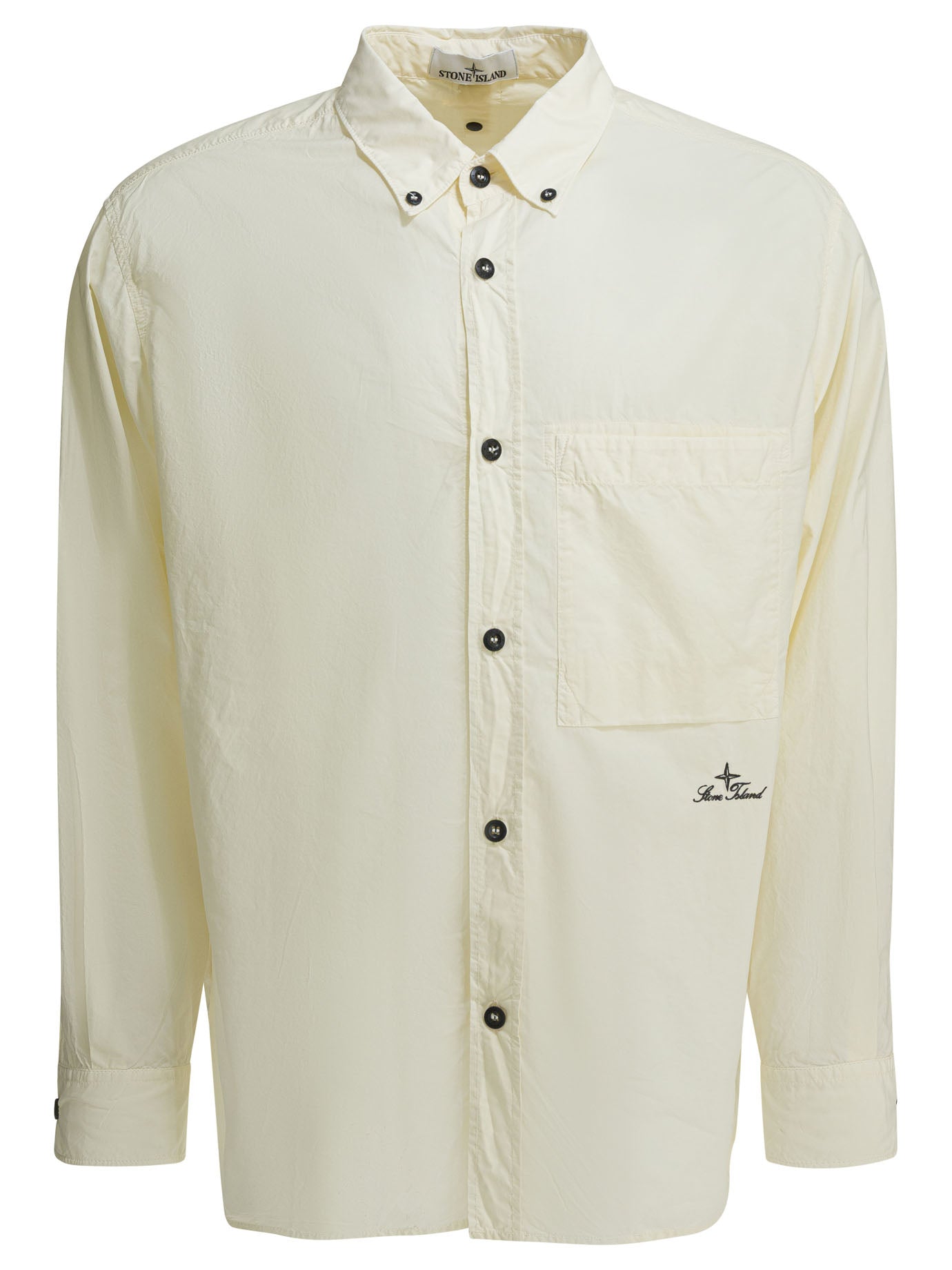 Stone Island Cotton Shirt With Pocket