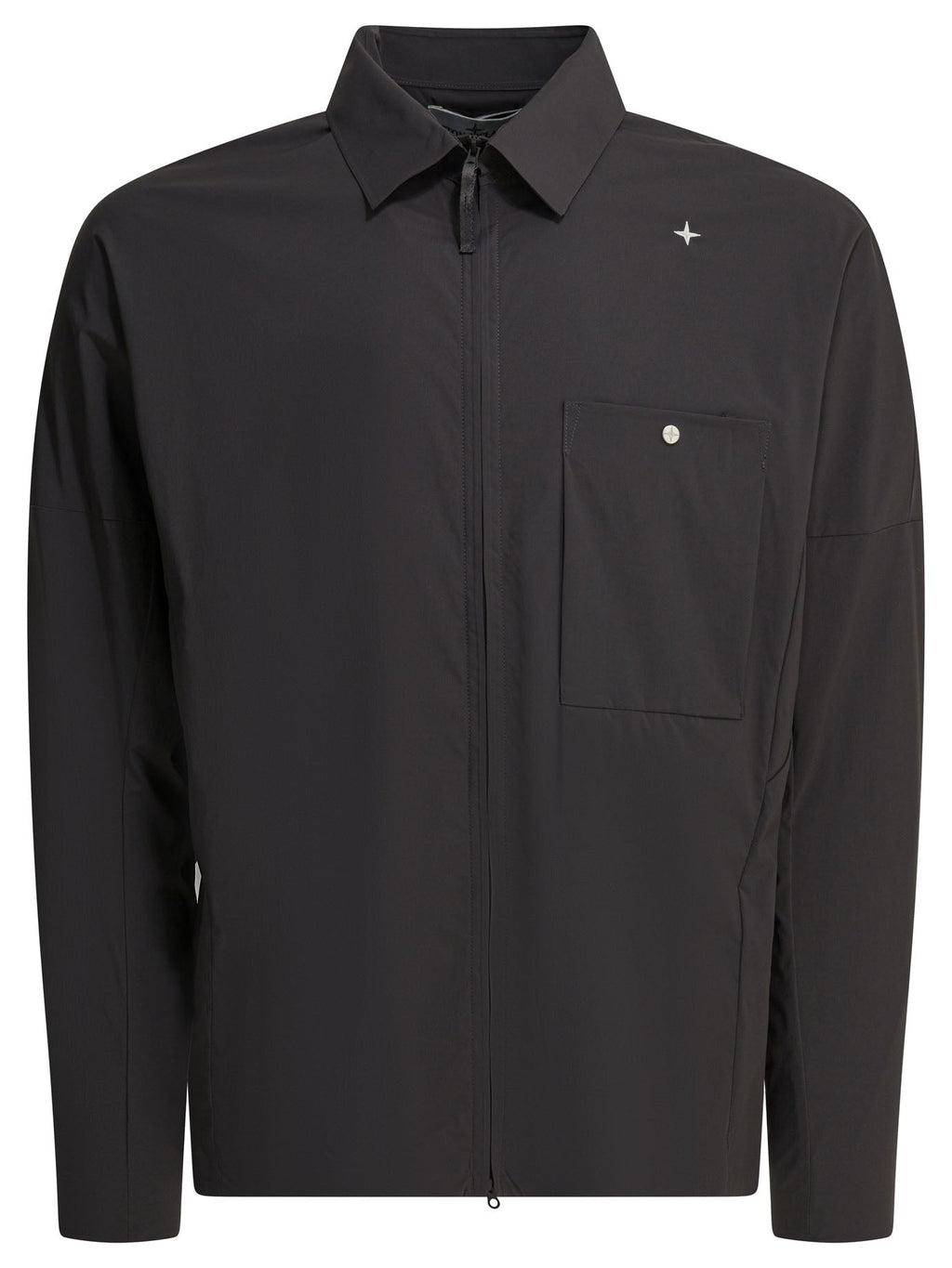 Stone Island Overshirt Jacket With Stellina Logo