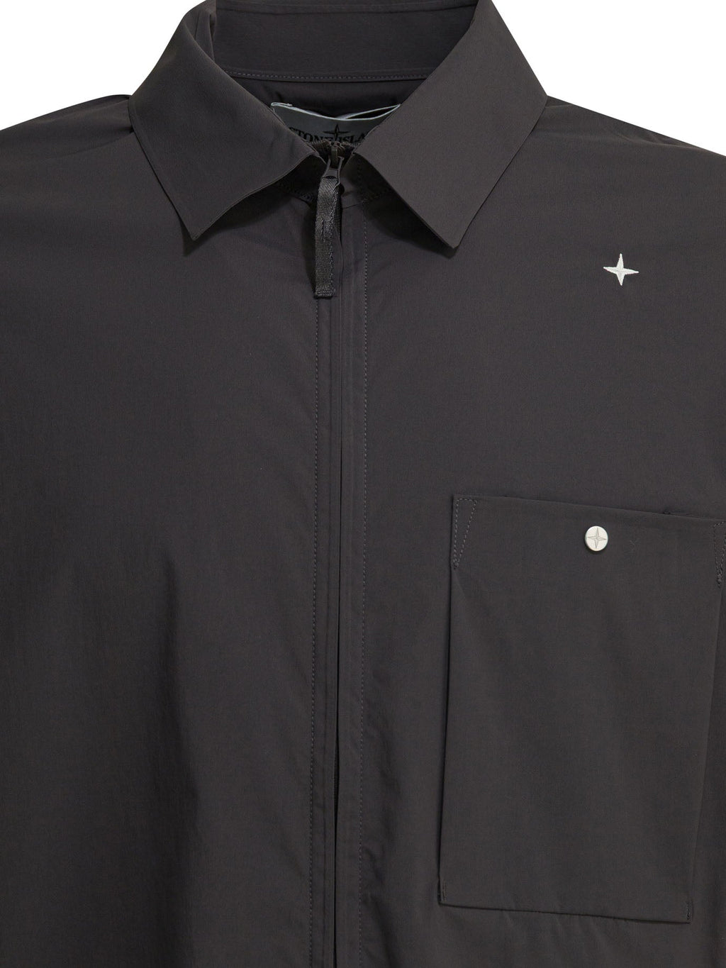 Stone Island Overshirt Jacket With Stellina Logo