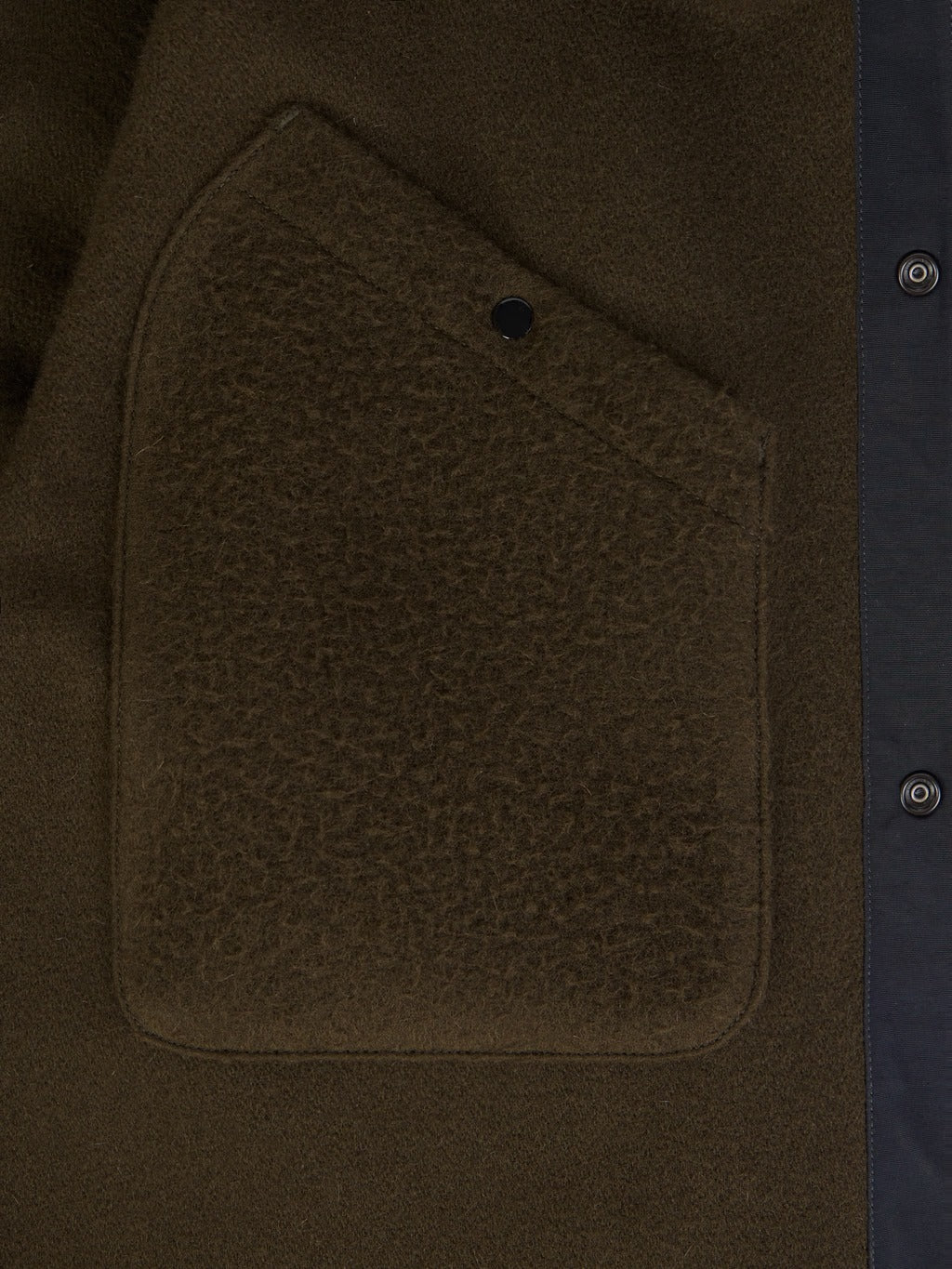 Stone Island Nylon And Wool Overshirt Jacket