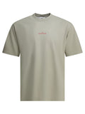 Stone Island Crew-neck T-shirt With Logo And Print