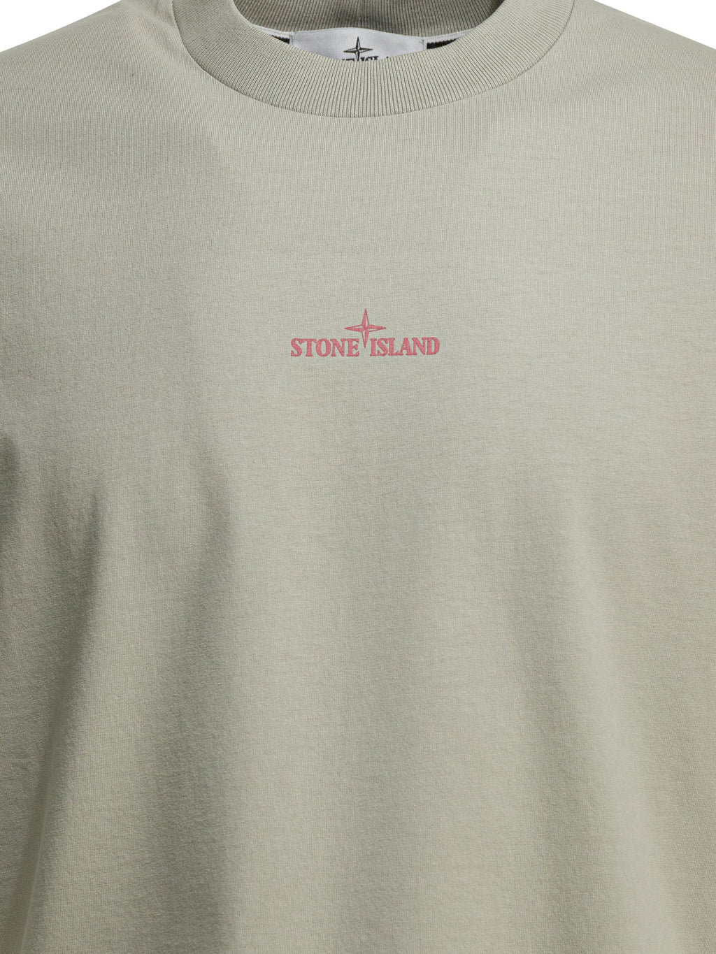 Stone Island Crew-neck T-shirt With Logo And Print
