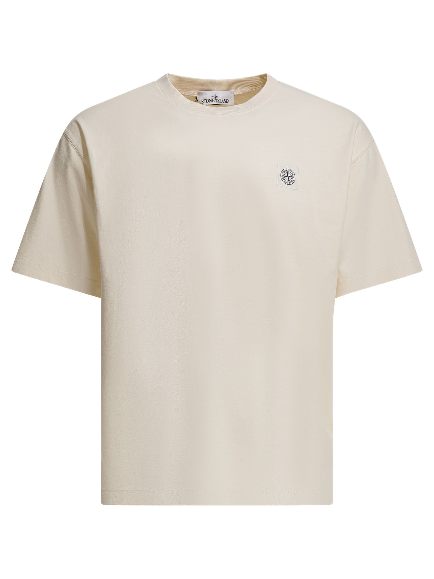 Stone Island Cotton T-shirt With Compass Logo