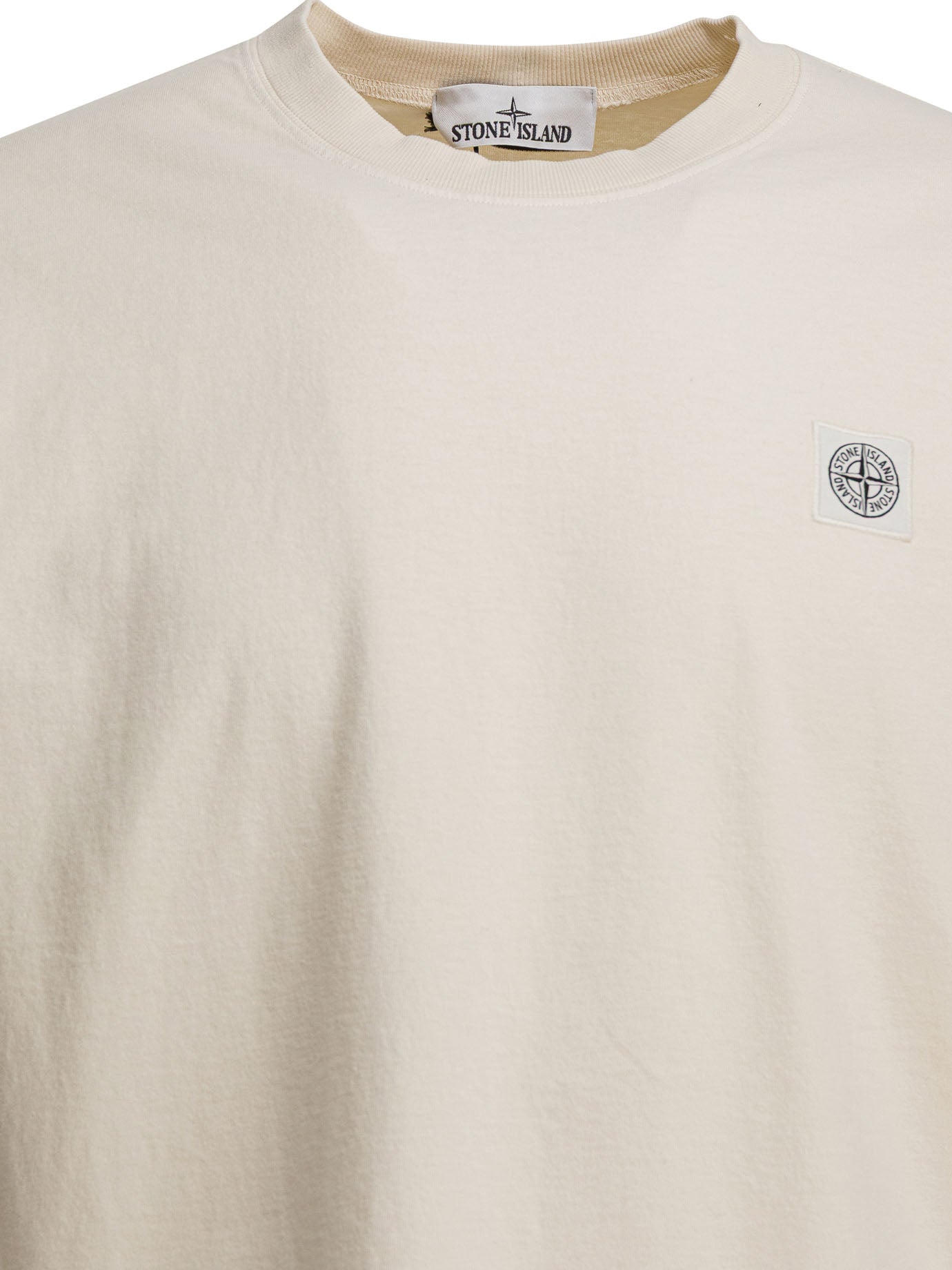 Stone Island Cotton T-shirt With Compass Logo