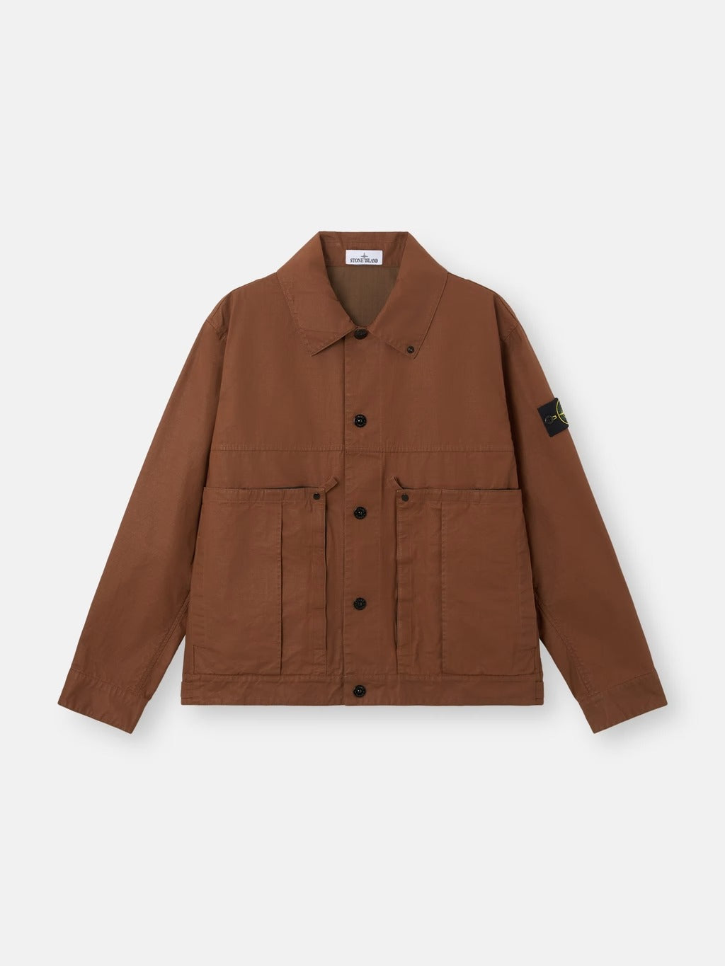 Stone Island Coach Jacket With Pigmented Resin
