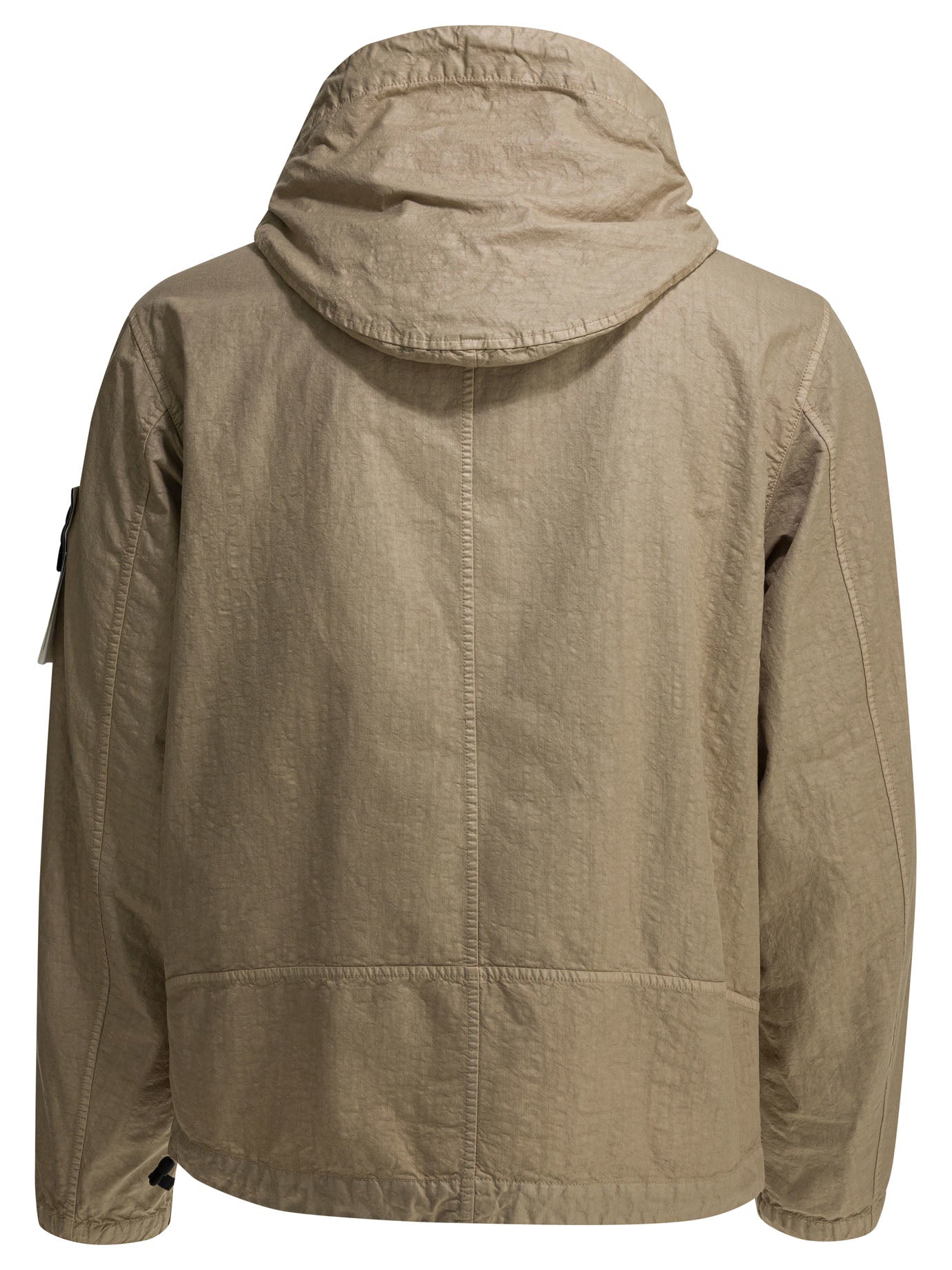 Stone Island Raincoat With Logo