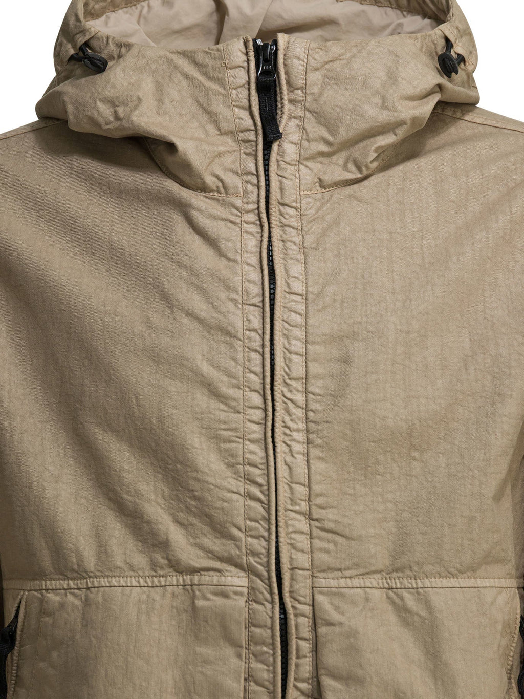 Stone Island Raincoat With Logo