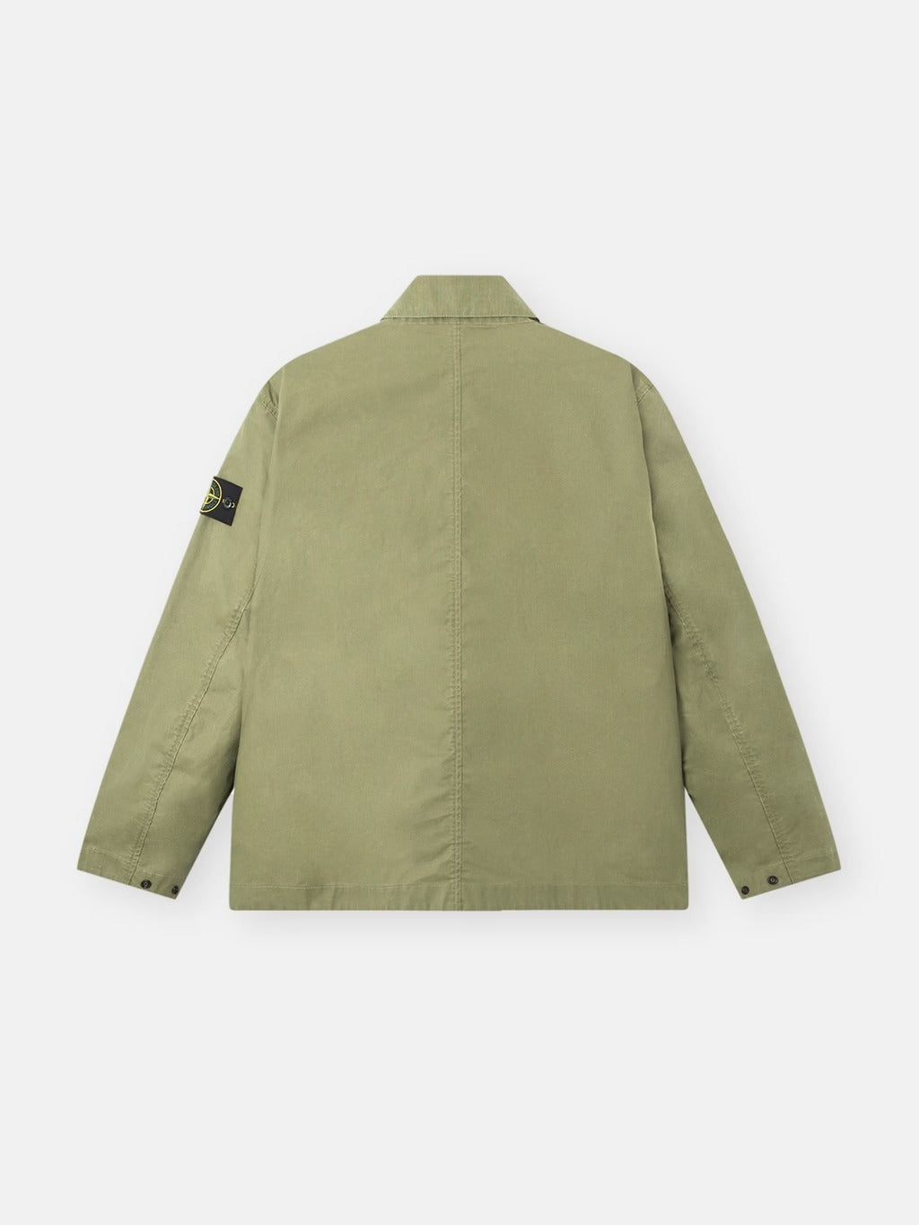Stone Island Coach Jacket With Pigmented Wax Coating