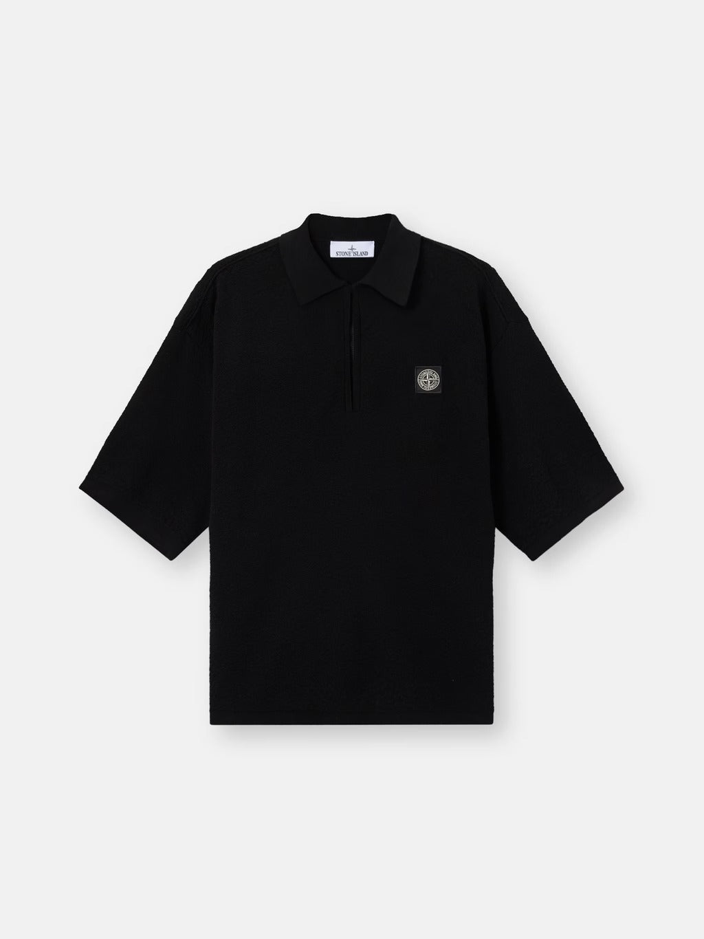 Stone Island Zippered Oversize Polo Shirt